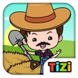 プログラムのアイコン：Tizi Town: My Farm Life G…