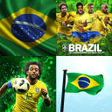 Иконка программы: Brazil Flag Wallpaper: Fl…