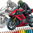 Icon of program: Motorcycles Paint by Numb…