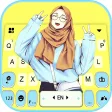 Hijab Girl Keyboard Theme