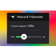 Peacock TV Speeder: adjust playback speed