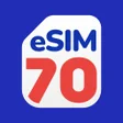 ไอคอนของโปรแกรม: eSIM70: eSIM For Travel D…