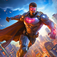 Icoon van programma: Flying hero man iron hero…