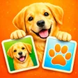 プログラムのアイコン：Cute Dogs Memory Match Ga…