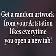 Artstation Likes New Tab