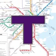 MBTA Boston T Transit Map