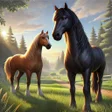 程序图标：Wild horse family simulat…