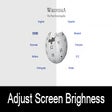 Programikonen: Adjust Screen Brightness