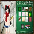 Anime school girl dress up game