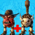 أيقونة البرنامج: Merge Monster Battle Simu…