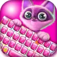 Cute Keyboard Design - Glitter Skins Font  Emoji