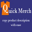 Иконка программы: Quick Merch for Merch By …