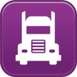 Truck driver GPS semi trailer icon