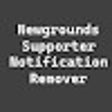 Newgrounds Supporter Notification Remover