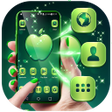 Ikon program: Green Apple Launcher Them…