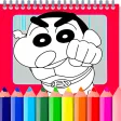 shinchan and Cartoon Coloring Book