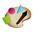 プログラムのアイコン：Paint Shapes - Draw by la…