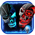 程序图标：Neon Evil Skull 3D Theme …