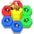 プログラムのアイコン：Bee Out - Hexa Away Puzzl…