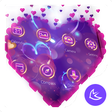 プログラムのアイコン：Purple Love Flower- APUS …