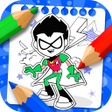 プログラムのアイコン：Teen Titans coloring the …