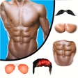 Man Abs Editor: Men Six pack Eight pack man style