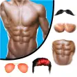 Man Abs Editor: Men Six pack Eight pack man style