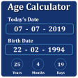 Age Calculator by Date of Birth Days Months
