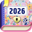 أيقونة البرنامج: Diary with Lock: Daily Jo…