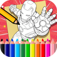 Iron Hero Coloring Superhero icon