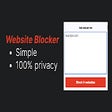 Biểu tượng của chương trình: Website Blocker