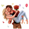 Icon of program: 456 Cute Couple Stickers