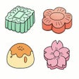 Ikon program: Drag the mooncake color a…