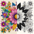 プログラムのアイコン：Flowers Glitter Color by …