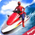 Jetski Water Racing: Superheroes League