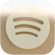 Icoon van programma: Cream colored spotify