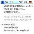 Symbol des Programms: gfxCardStatus