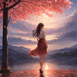 أيقونة البرنامج: Girl and Sakura Live Wall…