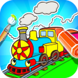 Icon of program: Train Coloring Book & Dra…