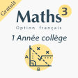maths 3eme collège en Français