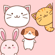 プログラムのアイコン：Stamp Pack: Cute Animals