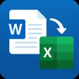 Icoon van programma: Word to Excel Converter -…