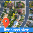 أيقونة البرنامج: Street view live - 3d map…