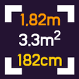 أيقونة البرنامج: Square Meters Calculator