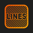 Ikon program: Lines Square - Neon icon …