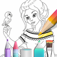 Ikon program: Princess coloring book