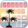 Beautiful Sunset Beach Keyboard Theme