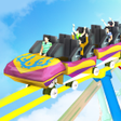 Roller coaster 3D icon
