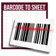 Icoon van programma: Barcode to Sheet