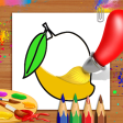 Fruits Coloring Book  Drawing